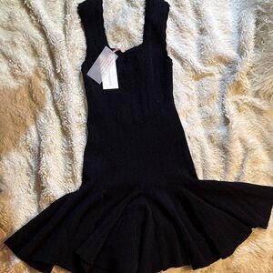 LoveShackFancy Black Mini Dress